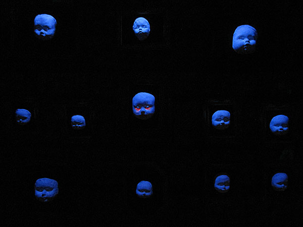 Glowing doll faces